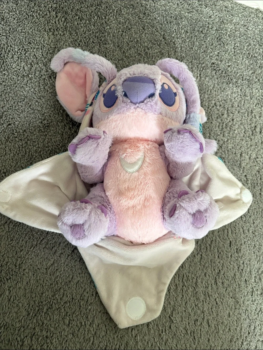 Disney Lilo & Stitch Angel Plush with Blanket Pouch